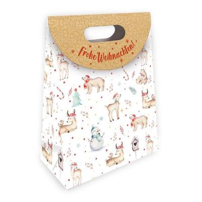 Trötsch Geschenktasche mit Verschluss medium Winterwald