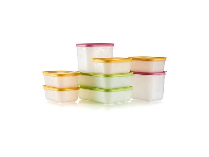 Tupperware Freezer Mates Gen II – Set von Lebensmittelbehältern, spülmaschinengeeignet und BPA-frei, 8 Behälter + 8 Deckel