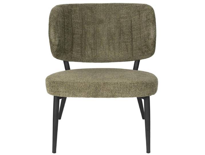 Loungesessel Sanne – aus Chenille - Grün - Luxusbetten24