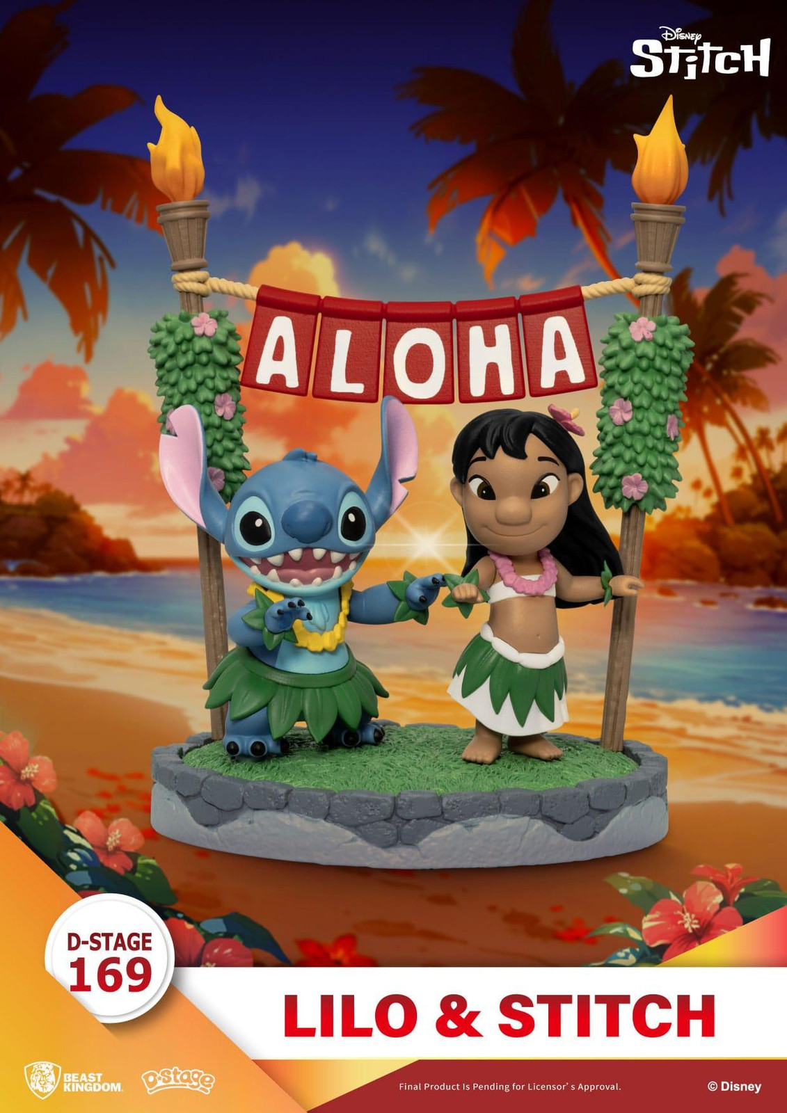 Beast Kingdom Toys Lilo & Stitch D-Stage PVC Diorama, 16 cm