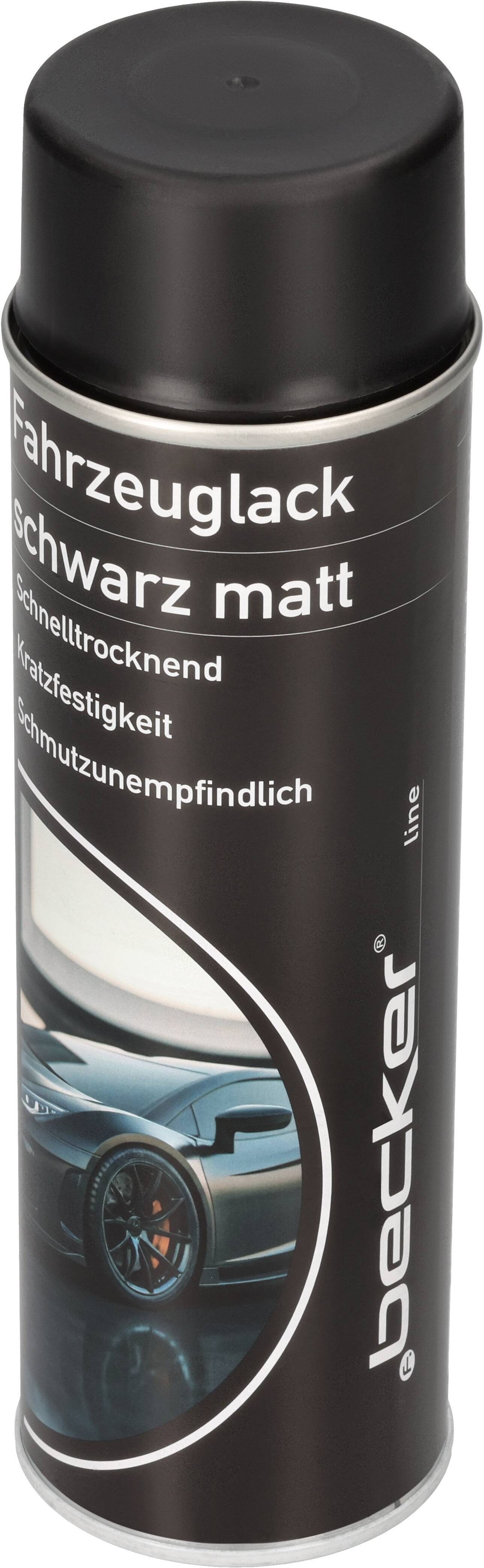 F.Becker Fahrzeuglack Schwarz Matt [500 Ml] 80810008 0.5l