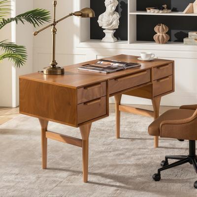 HULALA HOME Bertha 55' 'Wide Desk With 5 Drawers