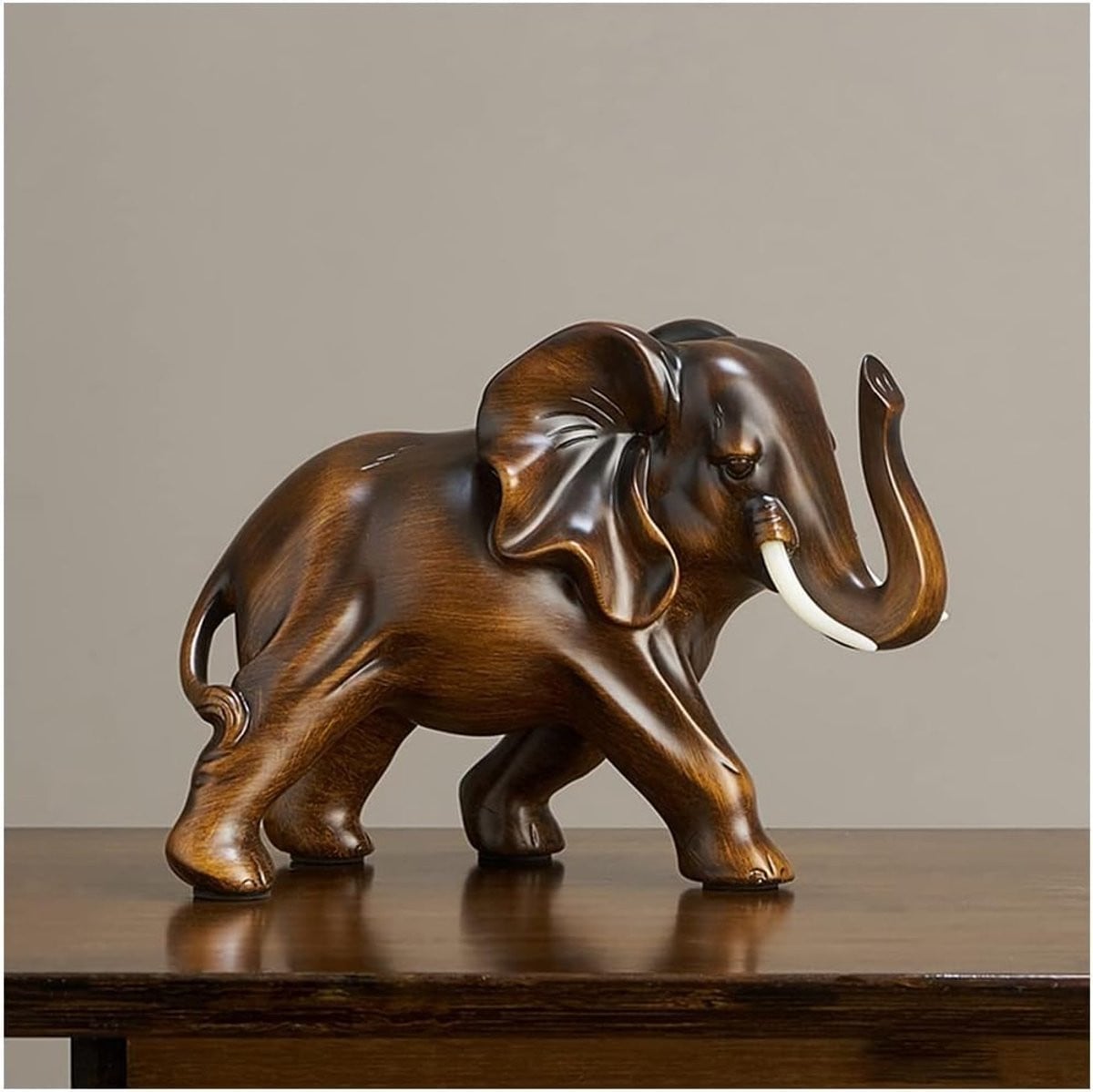 Olifant Beeldje van Hars voor Woonkamer Decoratie
