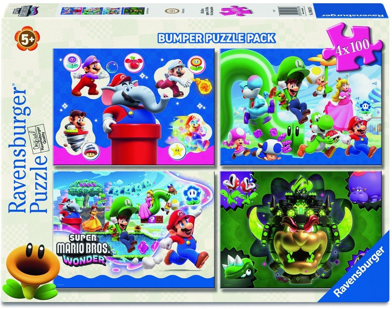 Ravensburger Puzzle: Super Mario (4x100 pcs) (12004321)