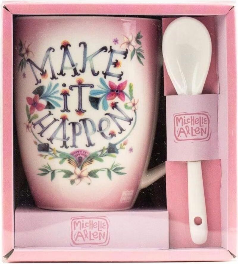 Enesco Taza Con Cuchara Make It Happen Talla Única Unisex