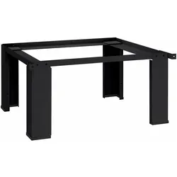 vidaXL Théo Basic (single pedestal), Waschmaschinenschrank, Schwarz