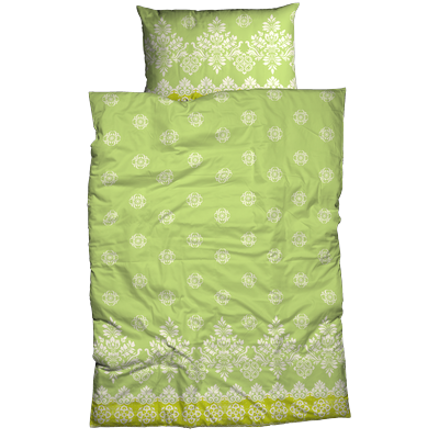 Bettwäsche CASATEX "Oria", lind, B/L: 155cm x 220cm, 1 Stk., 1 Stk., Satin, B/L: 80cm x 80cm, 2 tlg., Satin, Bezug: 100% Baumwolle, Bettwäsche, Bettwäsche, Ornamente und modern