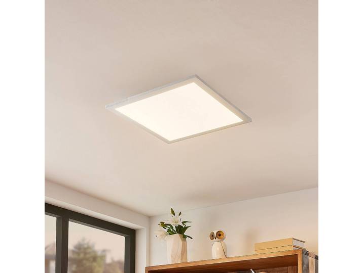Smart Home Deckenleuchte Kjetil Lindby, dimmbar, alu / grau / zink, für Arbeitszimmer / Büro, Aluminium, Modern