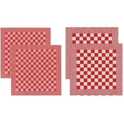 Ddddd, Geschirrtuch, Grill-Set Rot (70 x 50 cm)