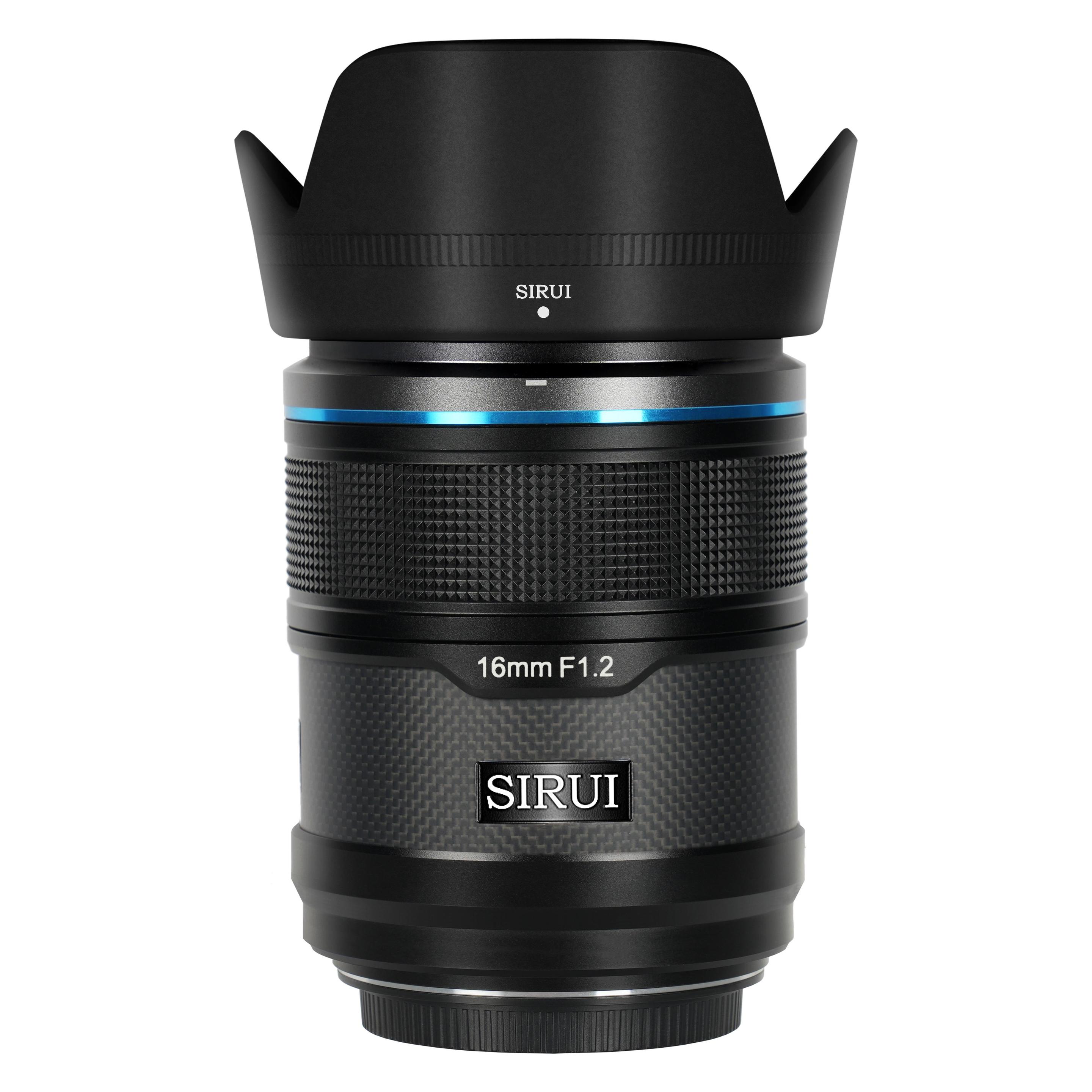 Sirui Sniper 16AS12X-B 16mm F1.2 APS-C/S35 Auto-Focus Lens(X Mount, Black, Carbon Fiber) (APS-C / DX) (781424)