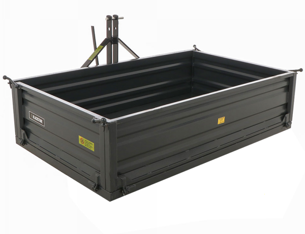 Benne pour tracteur Blackstone B-TB 180 - Basculante - 3 ridelles ouvrables