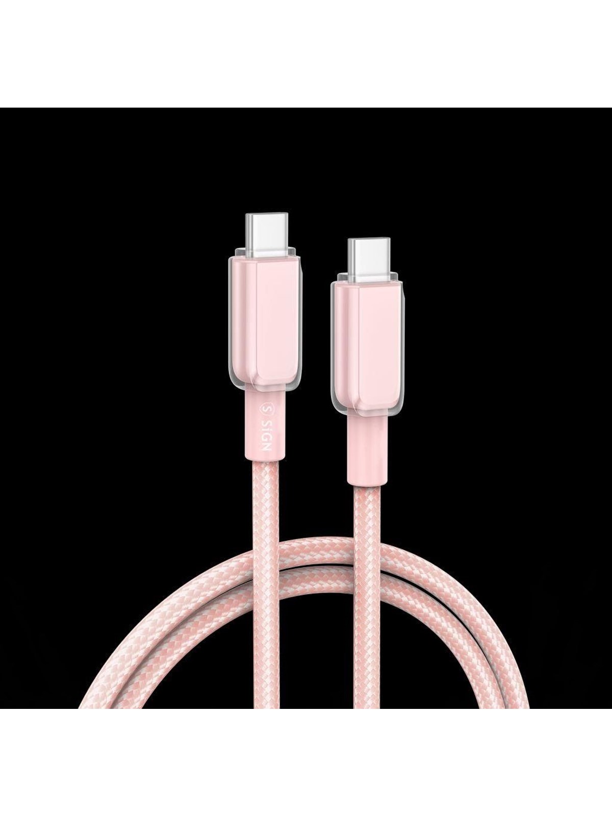 SiGN USB-C to USB-C cable 60W - 1m - Pink