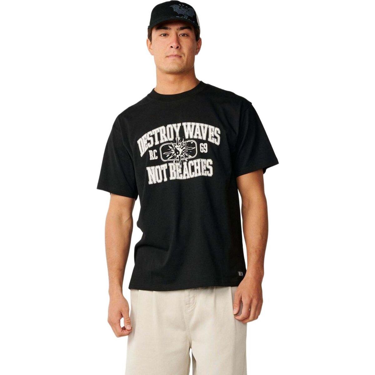 RipCurl Disorder Destroy Waves Tee black (0090) L 14YMTE-0090-L