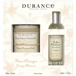 Orangenblüte Duftkerze 180g & Raumspray 100ml