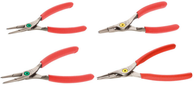 Pince pour circlips Facom, jeu de 4 mors droits, 4 pcs. (PCSNJ4)