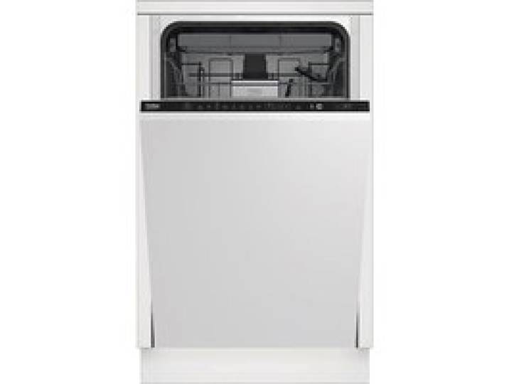 Lave-vaisselle intégrable étroit - Beko - Capteur de pureté de leau - Programme automatique - Départ différé