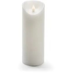 Konstsmide Weihnachtsbeleuchtung  LED Echtwachskerze weiß 3D Flamme Ø7,5cm
