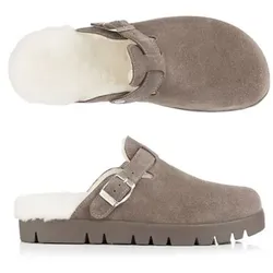 VITAFORM Damen-Clog Verloursleder Lammfell Sohle Lara