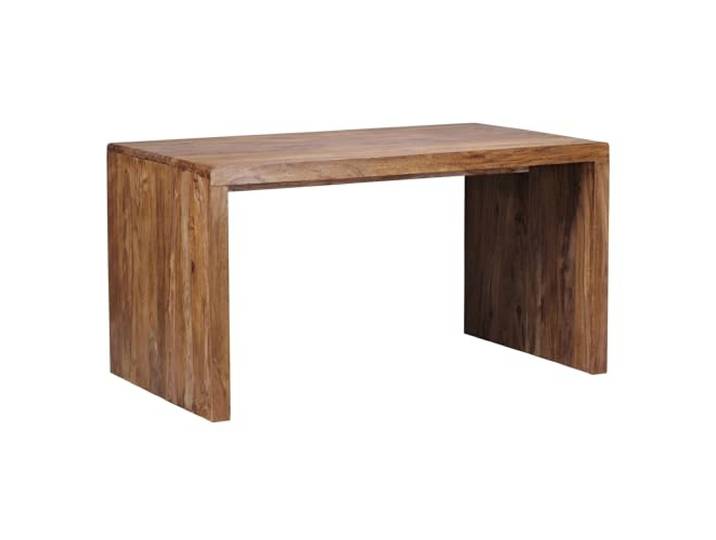 Wohnling Schreibtisch BOHA Massiv-Holz Sheesham Computertisch 160 cm breit Echtholz Design Ablage Büro-Tisch Landhaus-Stil