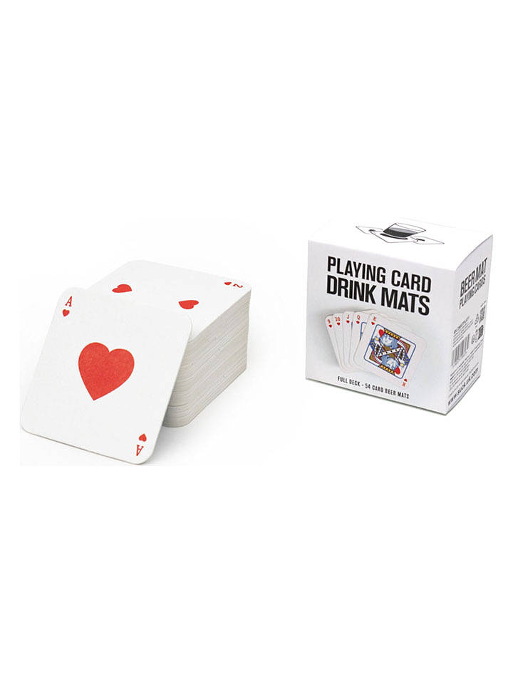 SuckUK Spielkarten-Untersetzer ''Playing Card'' in Bunt - 54 Stück - onesize