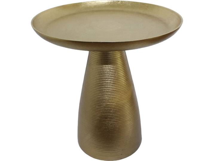 Beistelltisch PAROLI Capri , gold (gold, gold), B:45cm H:49cm T:45cm, Tische, Beistelltisch