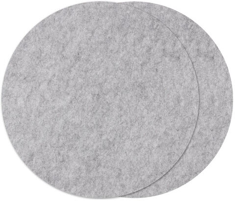 Filz-Tischset, grau, 40 cm Ø, 2 Stück