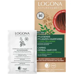 2x Logona, Haarfarbe, Haarfarbe (Mahagoni)