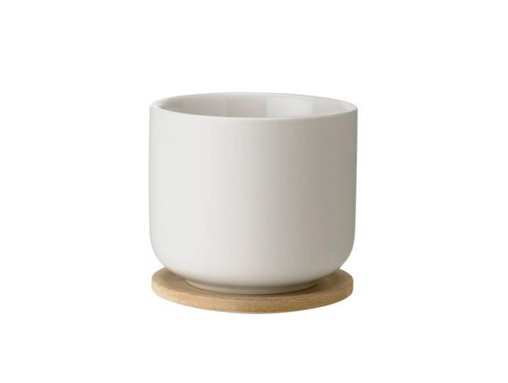 Stelton Theo mok met onderzetter Zand