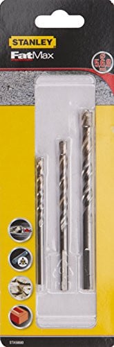Stanley STA58680 boor, zwart, 3-delige set