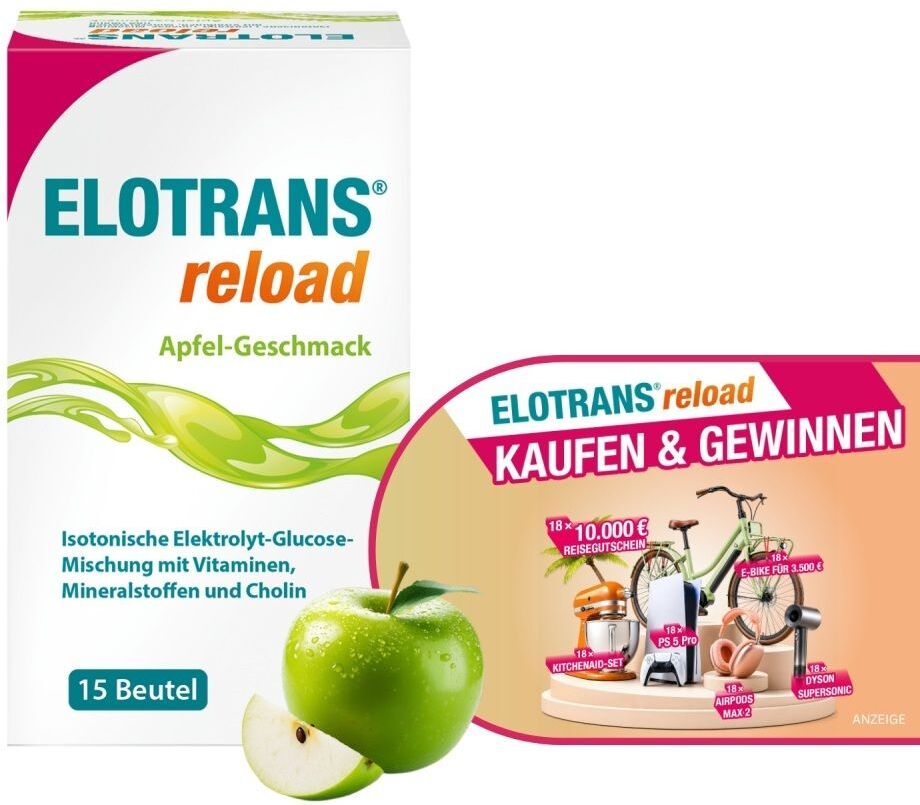 Elotrans reload Elektrolyt-Pulver Apfel Btl. 2x 2x15x7,45 g Pulver