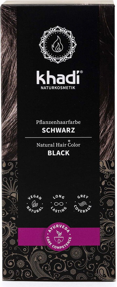100g khadi Pflanzenhaarfarbe Schwarz