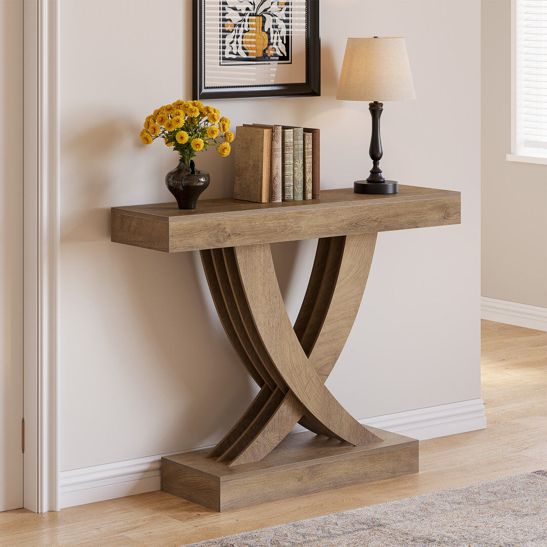 Blue Elephant 110cm Console Table Brown Wood 84.8cm H X 110cm W X 30cm D