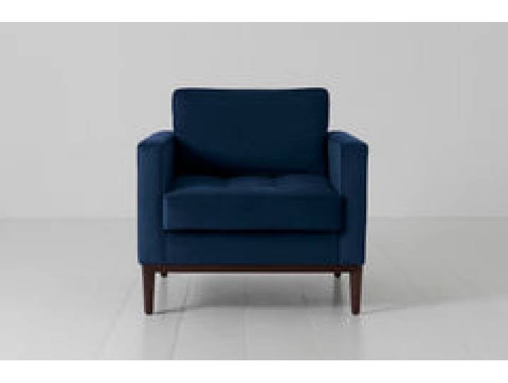 Sessel Model 02, Indigoblau