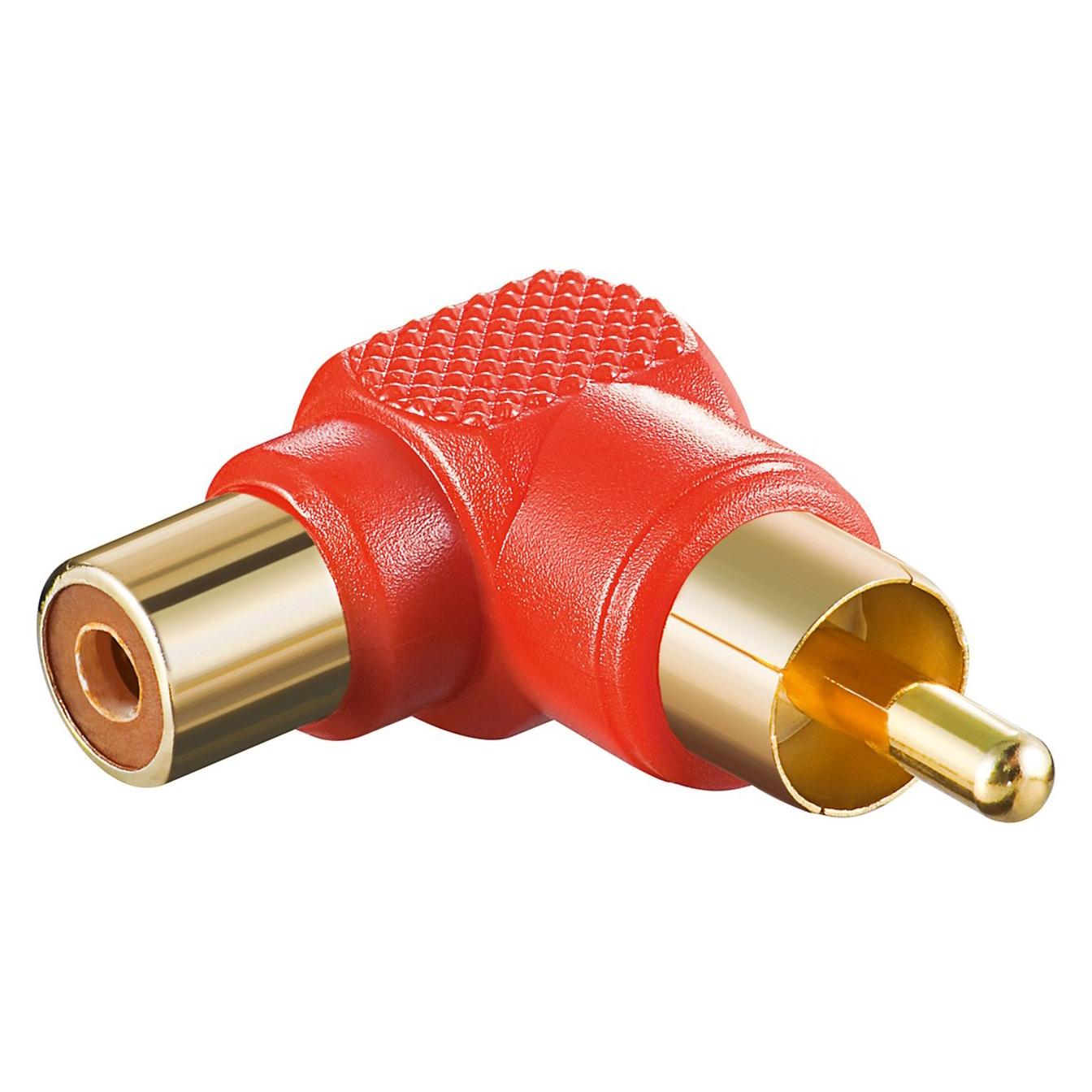 Goobay Cinch Adapter 90° Rot (Klinkenadapter) (11686)