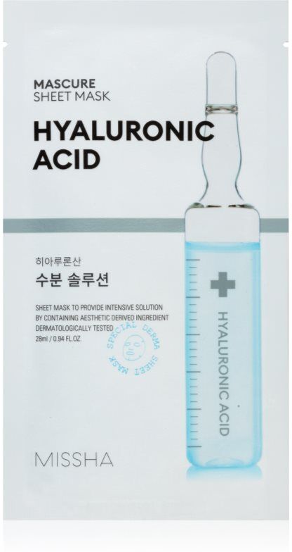 Missha Mascure Hyaluronic Acid moisturising face sheet mask 28 ml