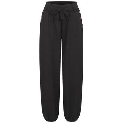 Stoffhose CLOUD 5IVE "CLOUD 5IVE", Damen, Gr. M, US-Größen, schwarz, 95% Polyester, 5% Elasthan, unifarben, normal, Hosen Stoffhose