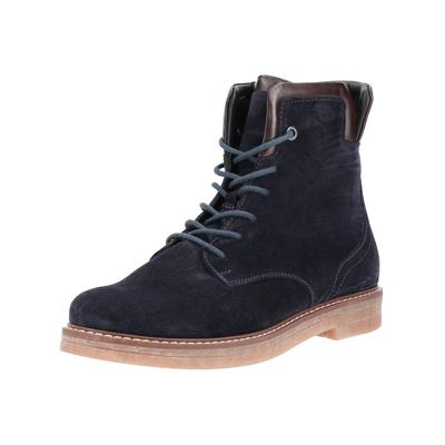Schnürstiefelette ARA "Ara Stiefelette Veloursleder", Damen, Gr. 40, blau, Veloursleder, Schuhe Schnürstiefelette