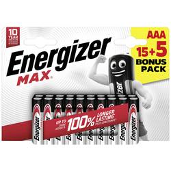Energizer Max Micro (AAA)-Batterie Alkali-Mangan 1.5 V 20 St. E303349400