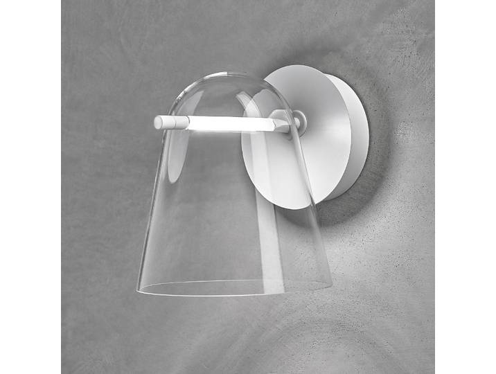 Prandina Designer Wandlampe Sino W3, weiß / opal, für Wohn- / Esszimmer, Glas, Modern, Wandleuchte, Wandlampe Innen