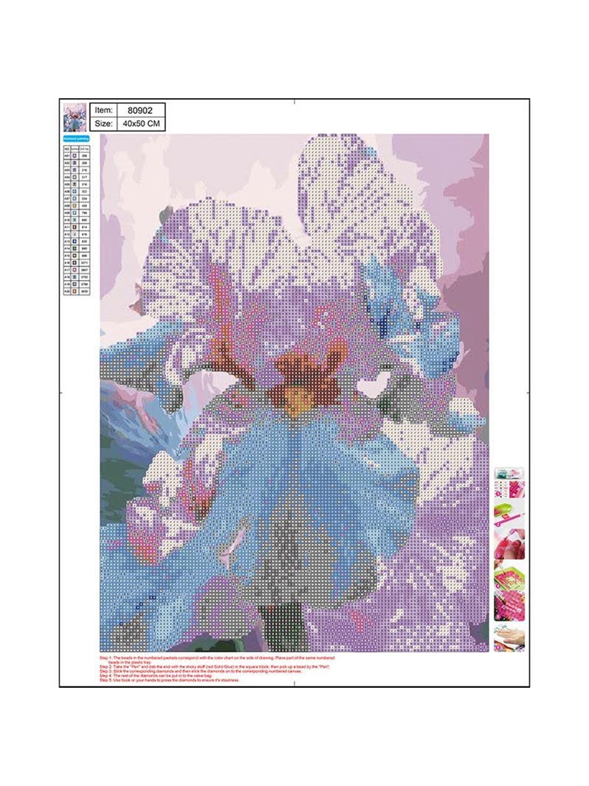 CENTRUM Diamond Painting 40*50cm. FLOWERS
