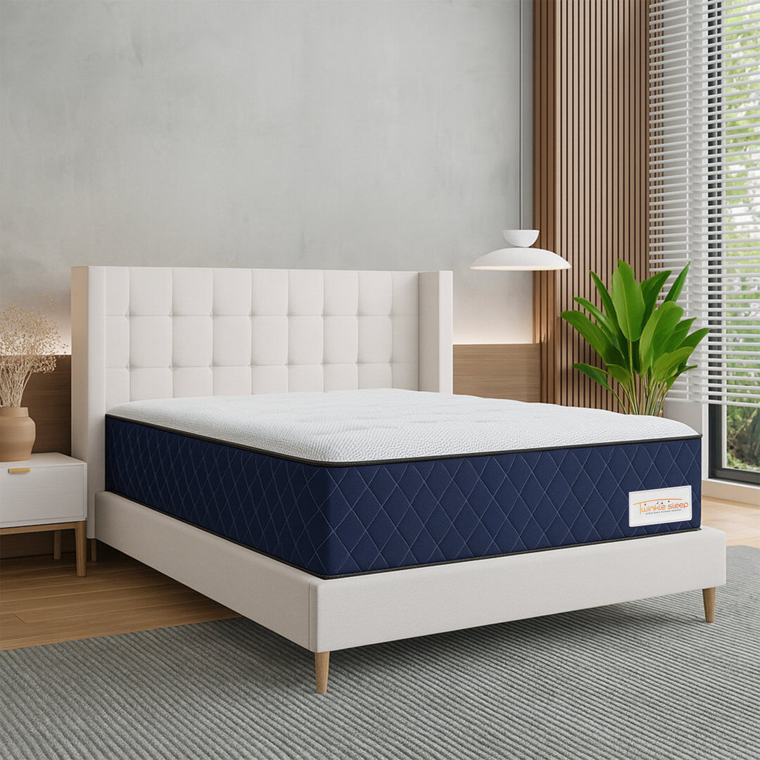 Winksleep Twinklesleep Kids Coil Blue Mattress – Medium-Firm Support, Breathable & Durable Single (3')