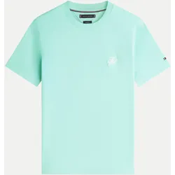 T-Shirt mit Logo-Stickerei Grün XL
