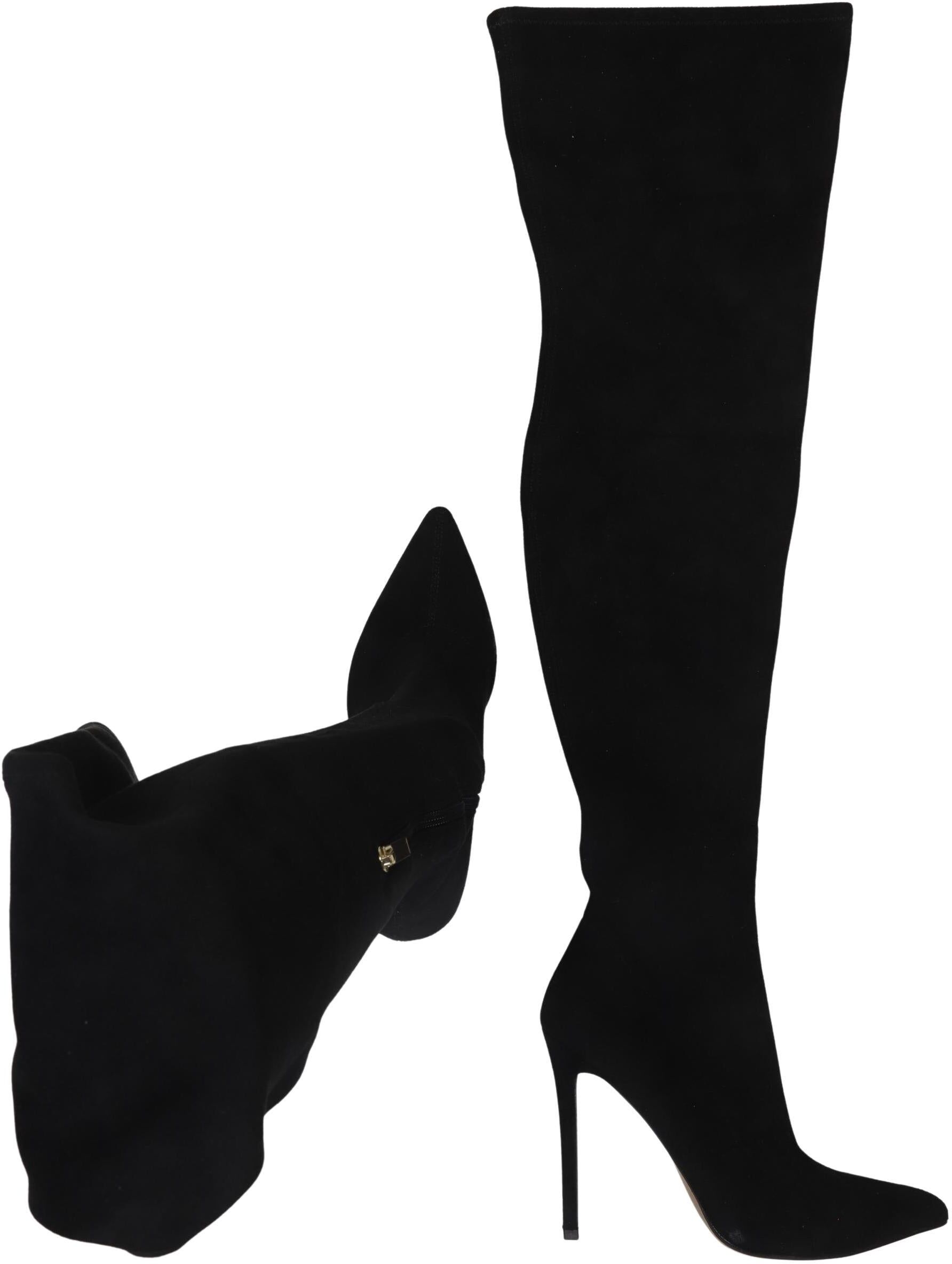 asos Damen Stiefel, Schwarz, Gr. EU 40,5 (UK 7), kein / Etikett - Second Hand