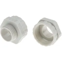 RS PRO, Kabelverbindung, Kabelverschraubungsadapter Typ Erweiterung M25 x 1.5 M20 x 1.5 Nylon 66 Grau M20 M25