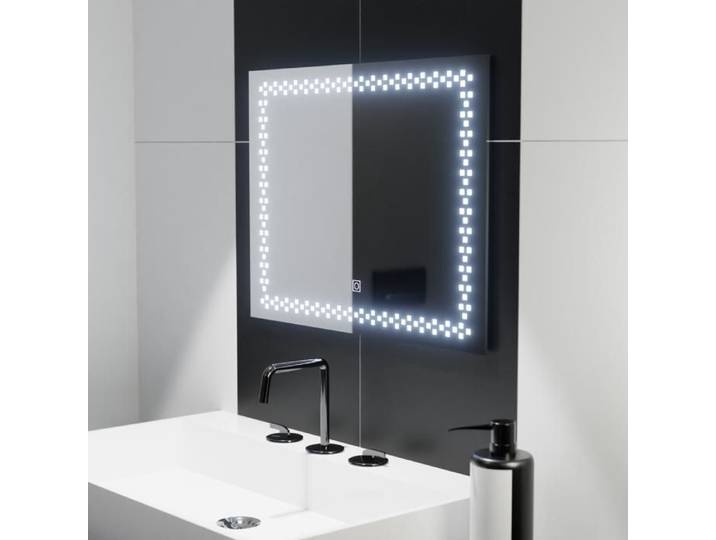 Miroir de Salle de Bain Alessandro Design Rectangulaire 80x60cm Stella Basic Touch