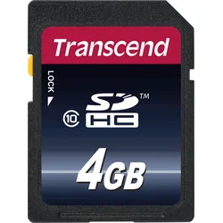 TS4GSDHC10 - SDHC-Speicherkarte 4GB, Class 10 (Premium)