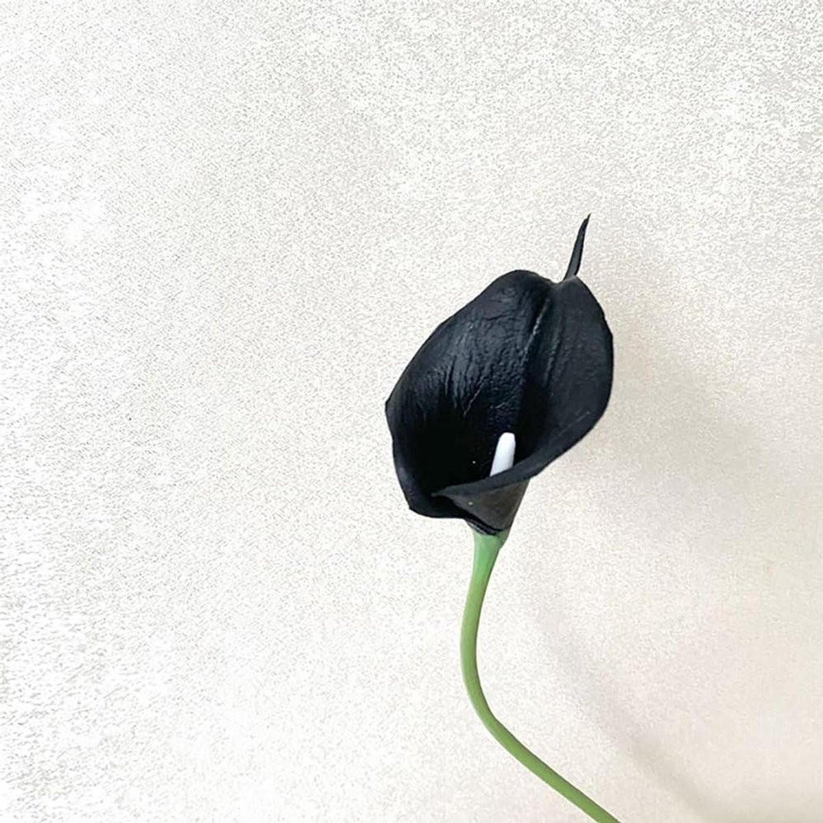 20 stuks Kunstbloemen Calla Lelies Real Touch Latex - Zwart - 36 cm