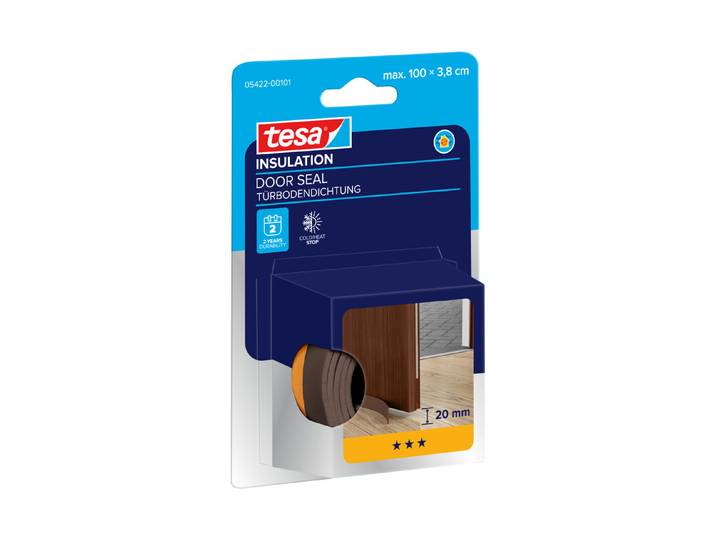 Tesa Tesamoll Türbodendichtung Schaumstoff Braun 100 × 3.8 cm