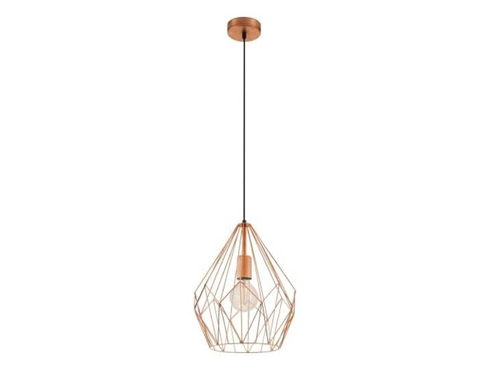 Eglo Lustre CARLTON\, 1 suspension à flamme vintage\, lampe suspendue rétro en acier\, couleur : cuivre\, douille : E27