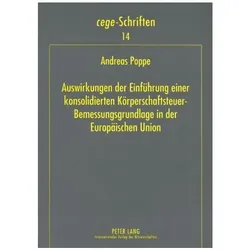 Poppe:Auswirkungen der Einführung einer, Fachbücher von Andreas Poppe